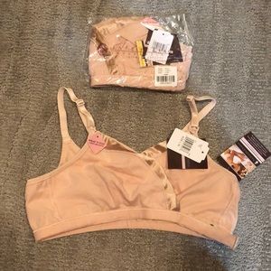 Lot of 2 La Leche Snap and Wrap Nursing Bras